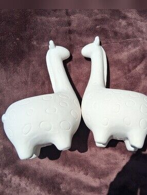Unpainted Ceramic Giraffes